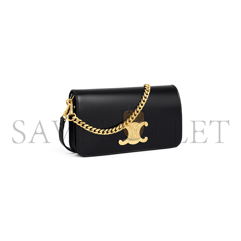 CELINE MULTIPOCHETTE IN SHINY CALFSKIN 10L973GCH.38NO (20.5*11*4cm)